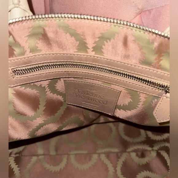 Vivienne Westwood WINDSOR MEDIUM BAG BEIGE/WHITE - Picture 9 of 12
